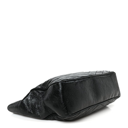 Saint Laurent Crinkled Calfskin Matelasse Monogram Large Niki Shopping Tote Bag Black 4 of 11