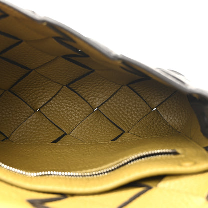Bottega Veneta Grained Calfskin Intreccio Small Diago Crossbody Bag Fudge Limonite 5 of 9