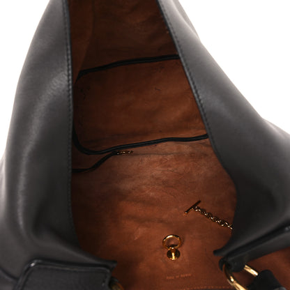 Celine Calfskin Hobo Black 5 of 13