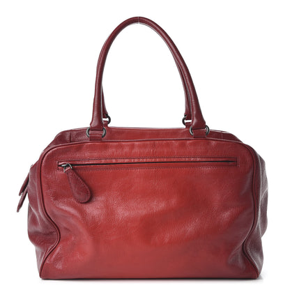 Bottega Veneta Madras Goatskin Sfumato Heritage Brera Bright Red 1 of 9