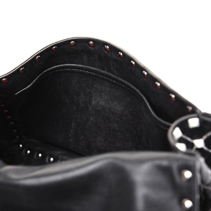 Valentino Garavani Lambskin Medium Free Rockstud Spike Shoulder Bag Black 11 of 23
