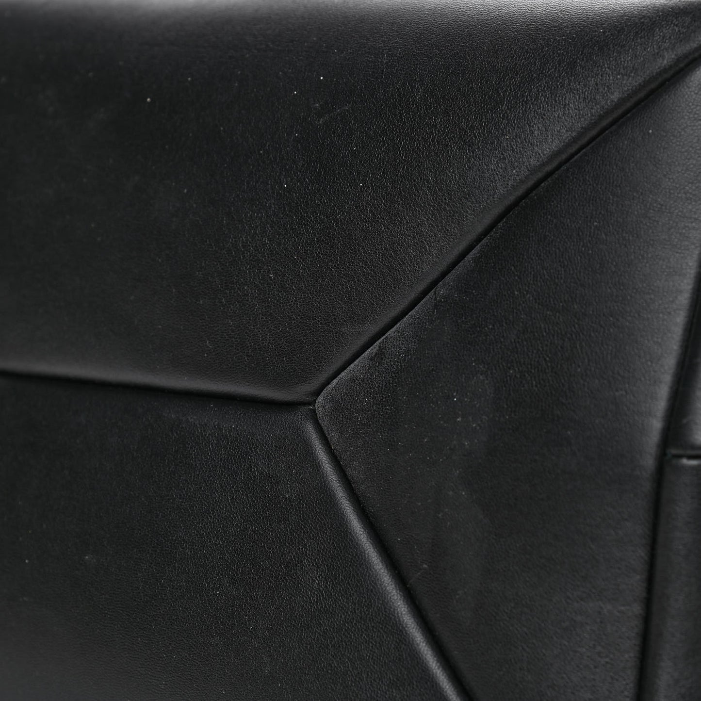 Nappa Frame Bucket Bag Black Yellow