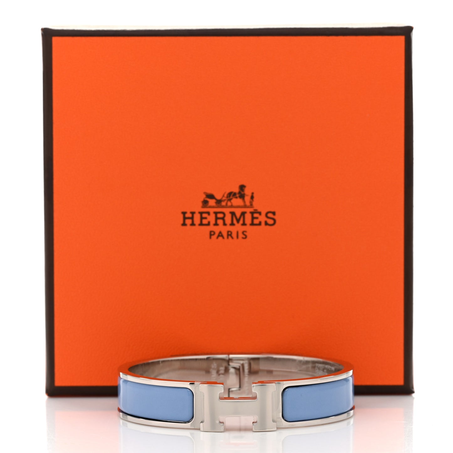 Enamel Narrow Clic Clac H Bracelet PM Chardon