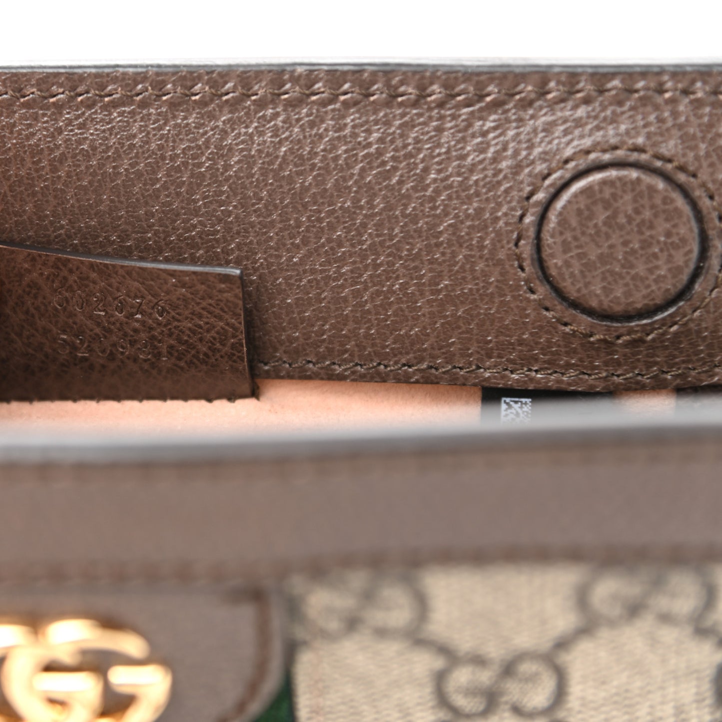 GG Supreme Monogram Textured Dollar Calfskin Web Mini Ophidia Chain Shoulder Bag Beige Ebony New Acero