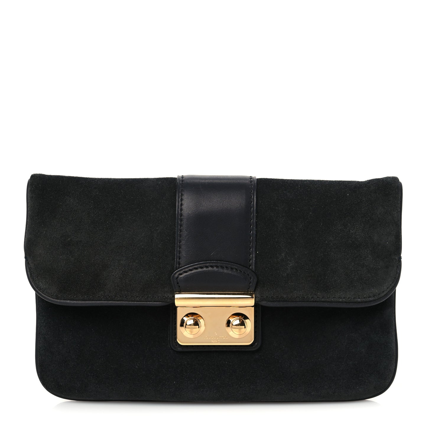 Suede Sofia Coppola Slim Clutch MM