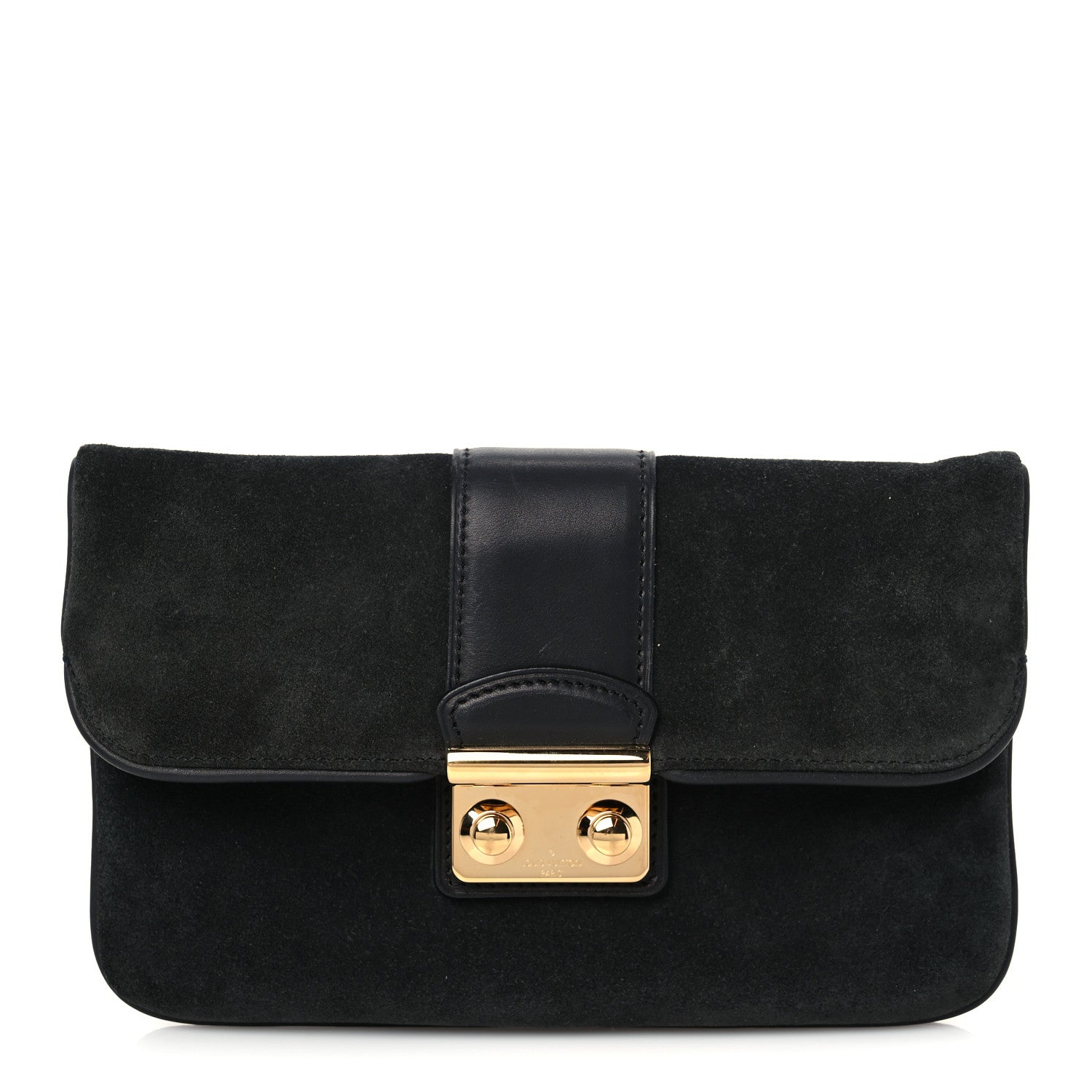 Louis Vuitton Suede Sofia Coppola Slim Clutch MM 1 of 8