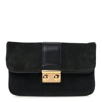 Louis Vuitton Suede Sofia Coppola Slim Clutch MM 1 of 8