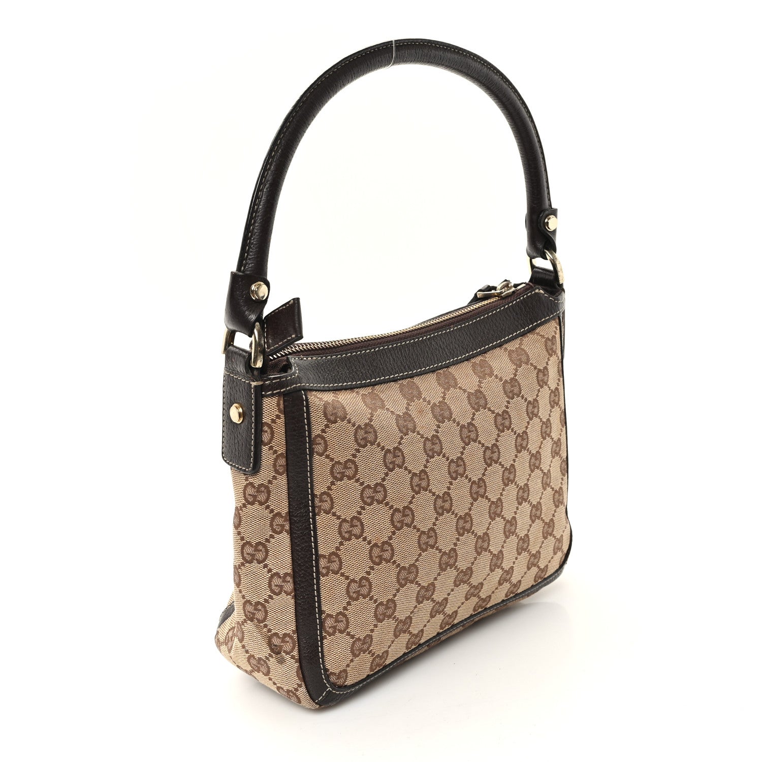Gucci Monogram Abbey Shoulder Bag Dark Brown 3 of 11