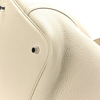 Hermes Taurillon Clemence Picotin Lock 22 MM Beton 12 of 12