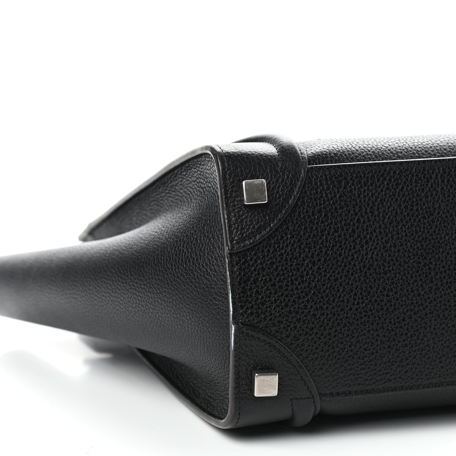 Celine Drummed Calfskin Micro Luggage Black 7 of 9