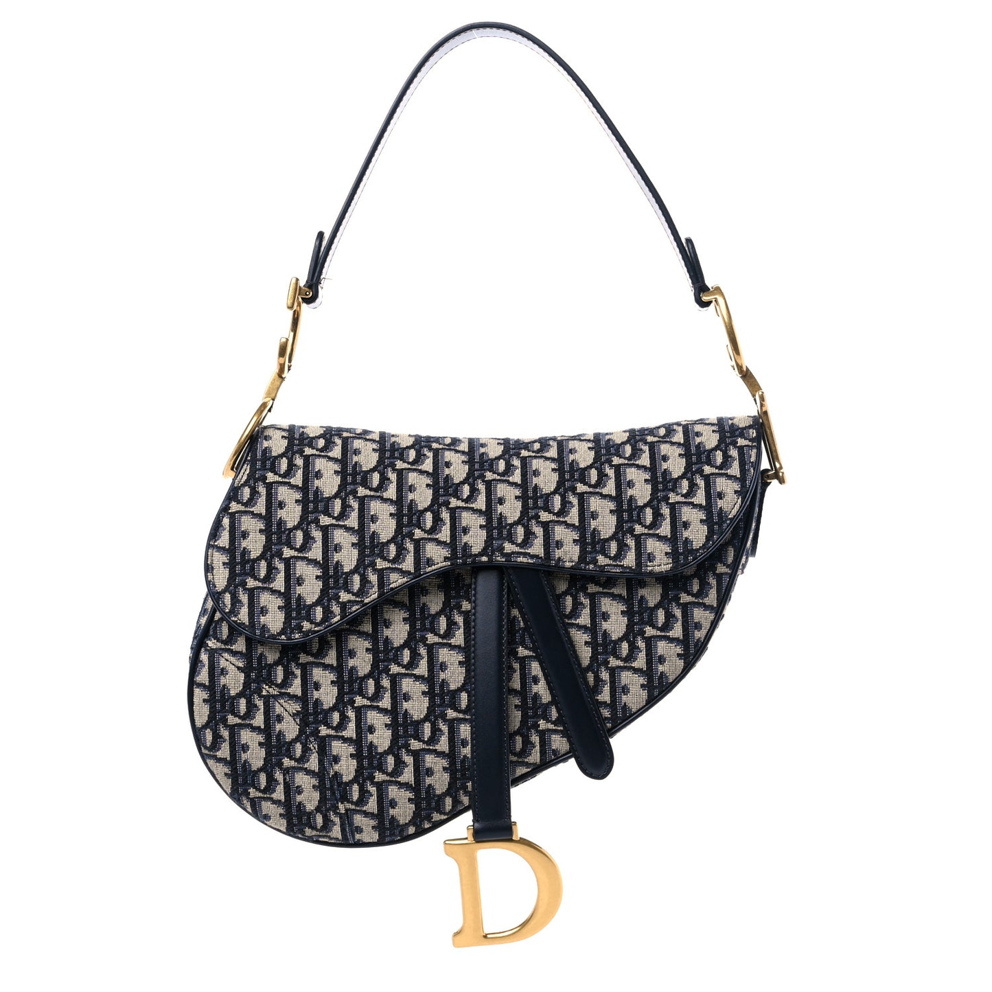 Oblique Saddle Bag Blue