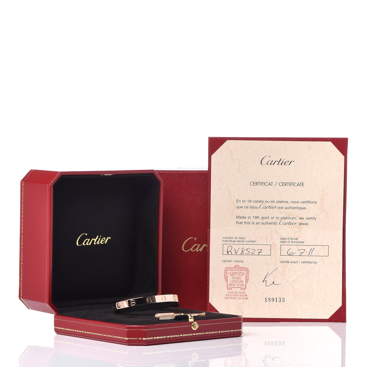 Cartier 18K Pink Gold LOVE Bracelet 16 7 of 7