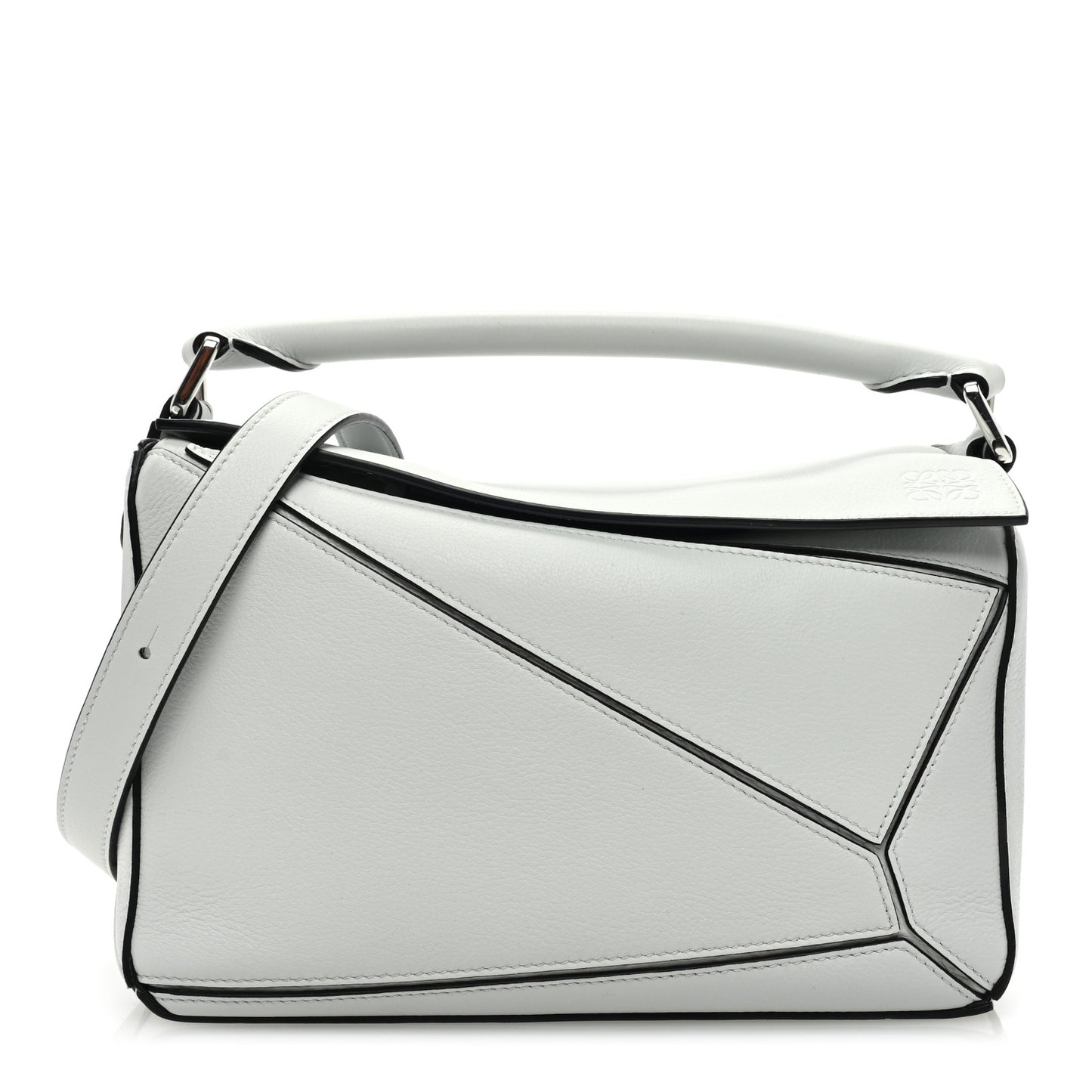 Calfskin Small Puzzle Bag Kaolin