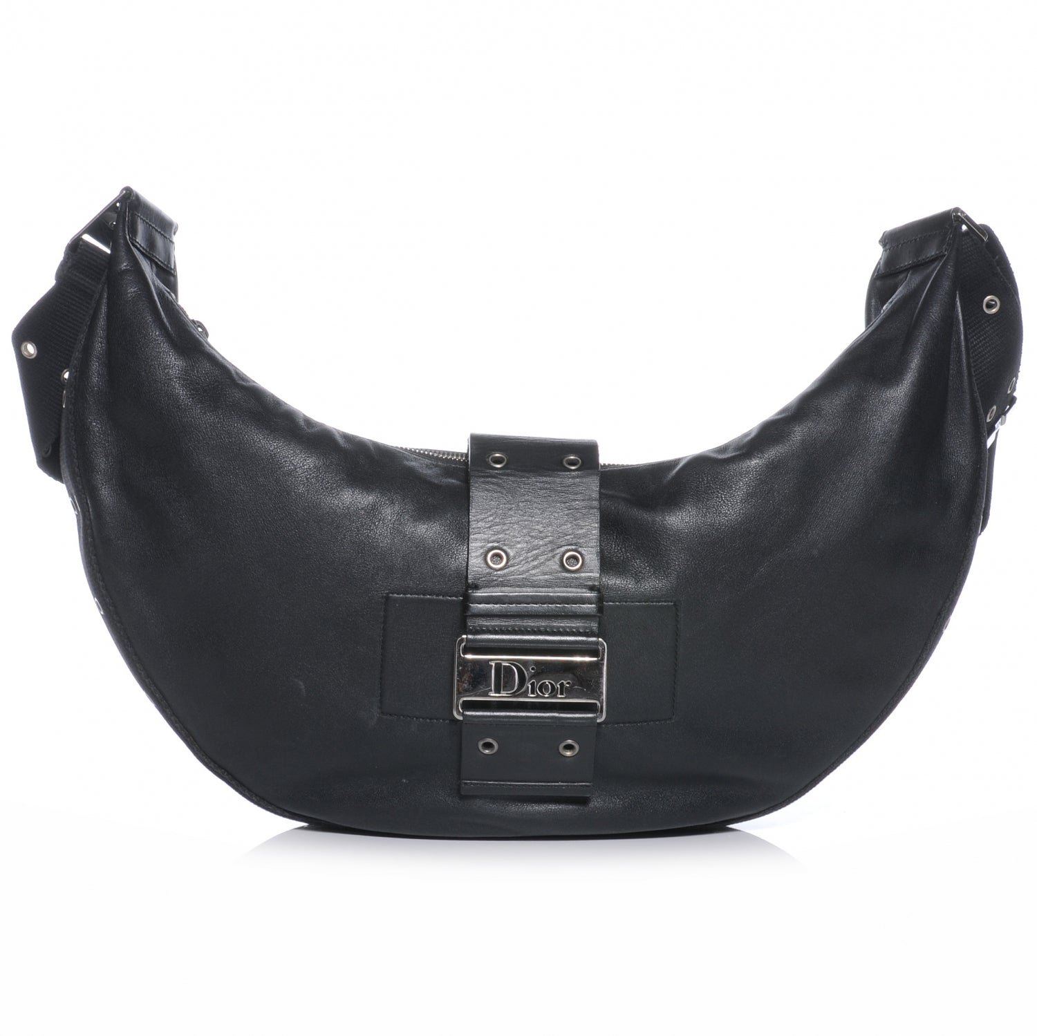 Christian Dior Leather Street Chic Hobo Black 1 of 7