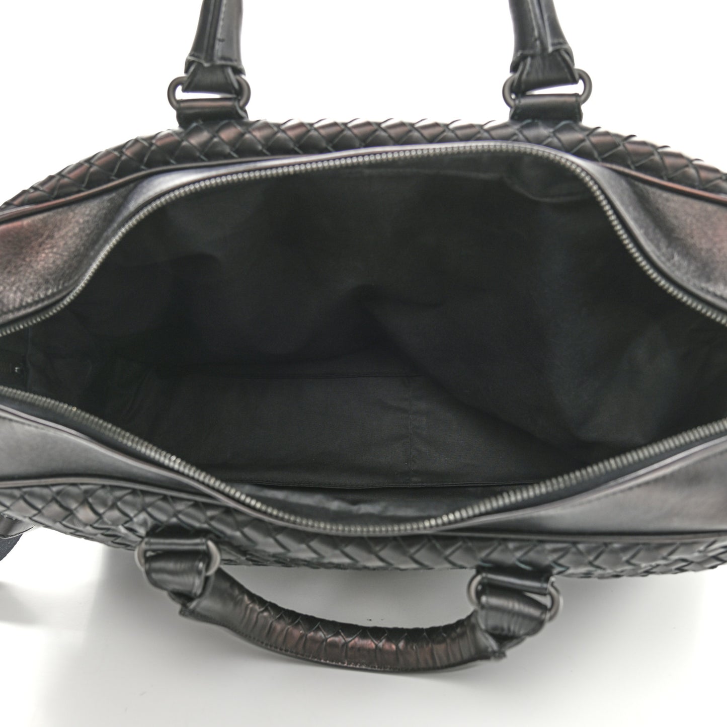 Nappa Intrecciato Briefcase Black