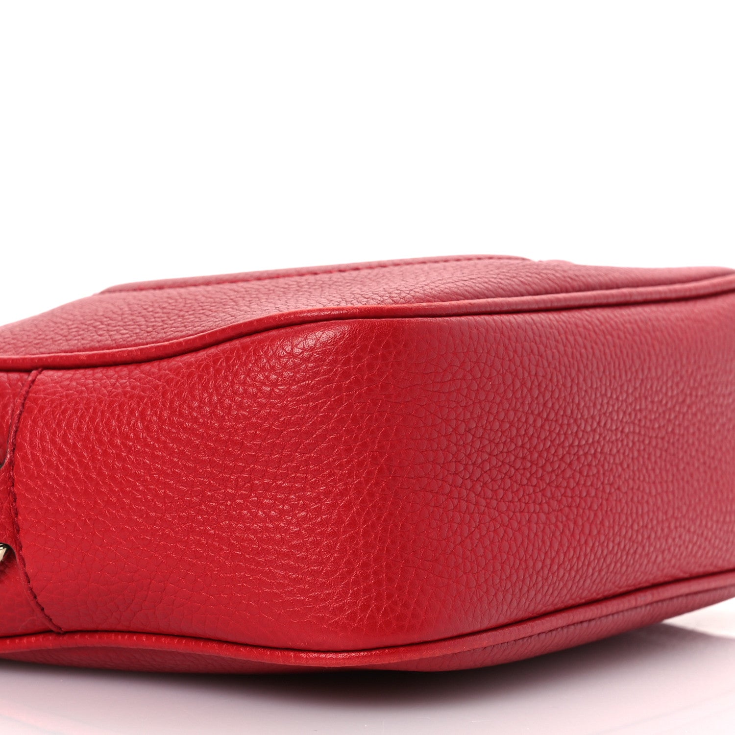 Gucci Pebbled Calfskin Small Soho Disco Bag Vibrant Red 9 of 11