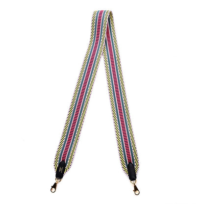 Hermes Toile Swift 50mm Sangle Cavale Shoulder Strap Multicolor Noir 4 of 5