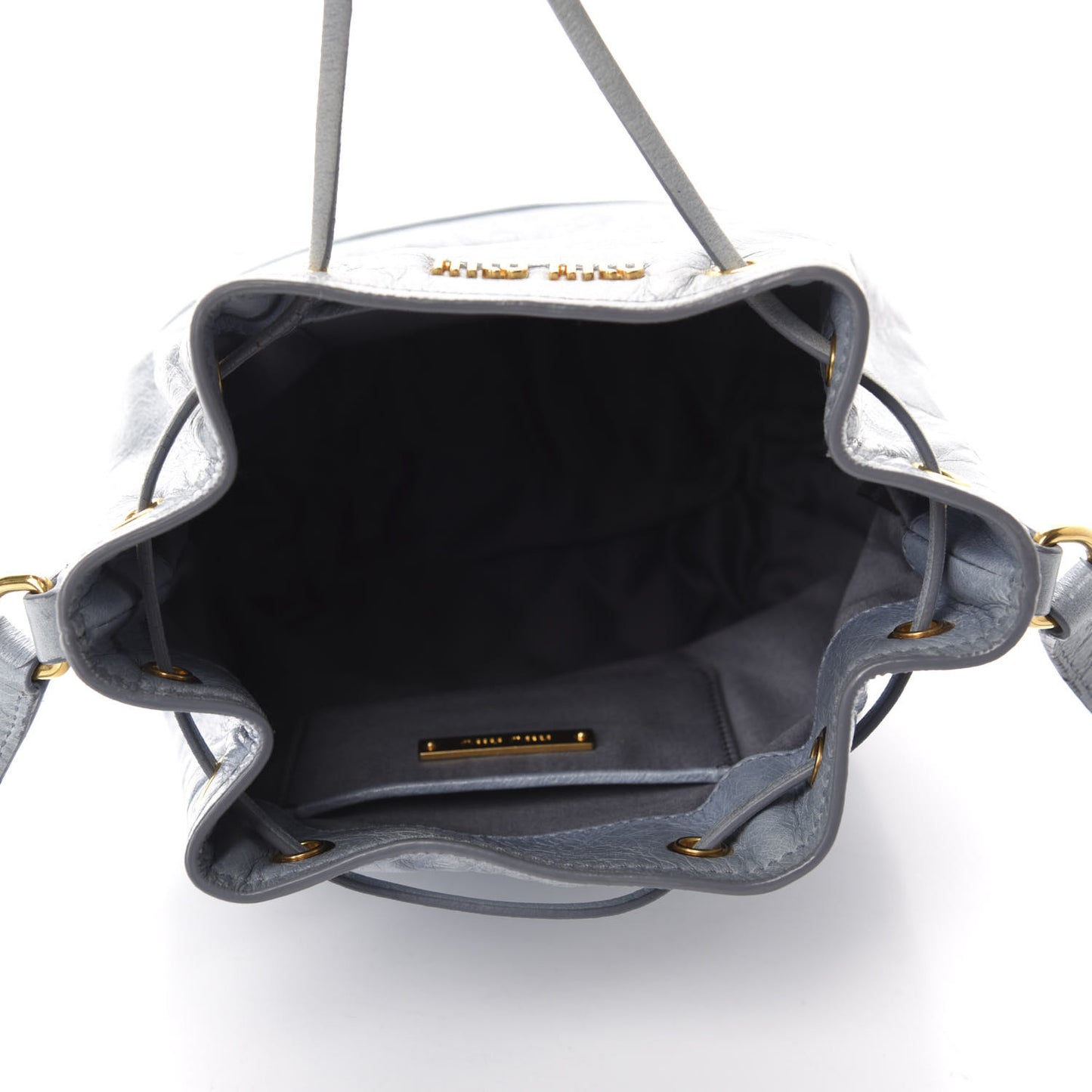Vitello Shine Bucket Bag Nube