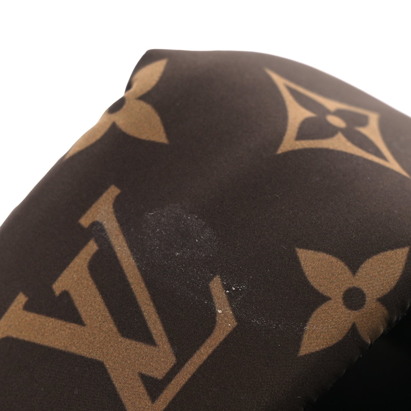 Nylon Monogram LV Pool Pillow Flat Comfort Mule 37 Cacao Brown 37 Cacao Brown