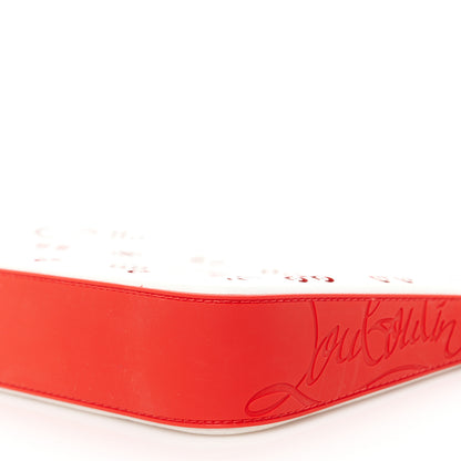 Christian Louboutin Calfskin Loubila Loubinthesky Chain Clutch Leche 9 of 10
