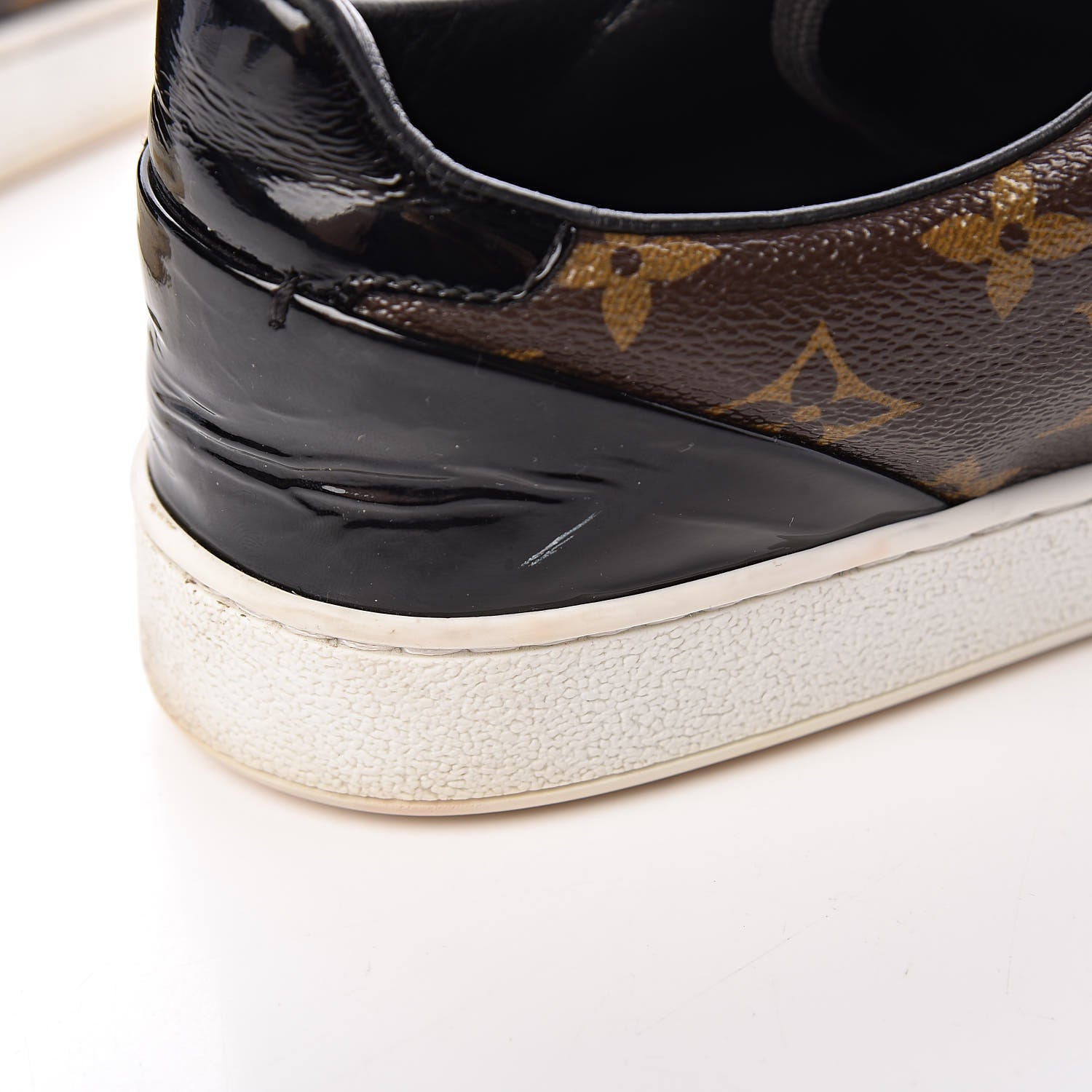 Louis Vuitton Patent Monogram Frontrow Sneakers 39 19 of 25