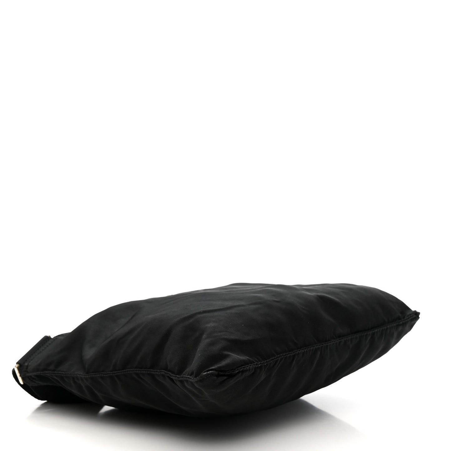 Nylon Vela Flat Messenger Bag Black