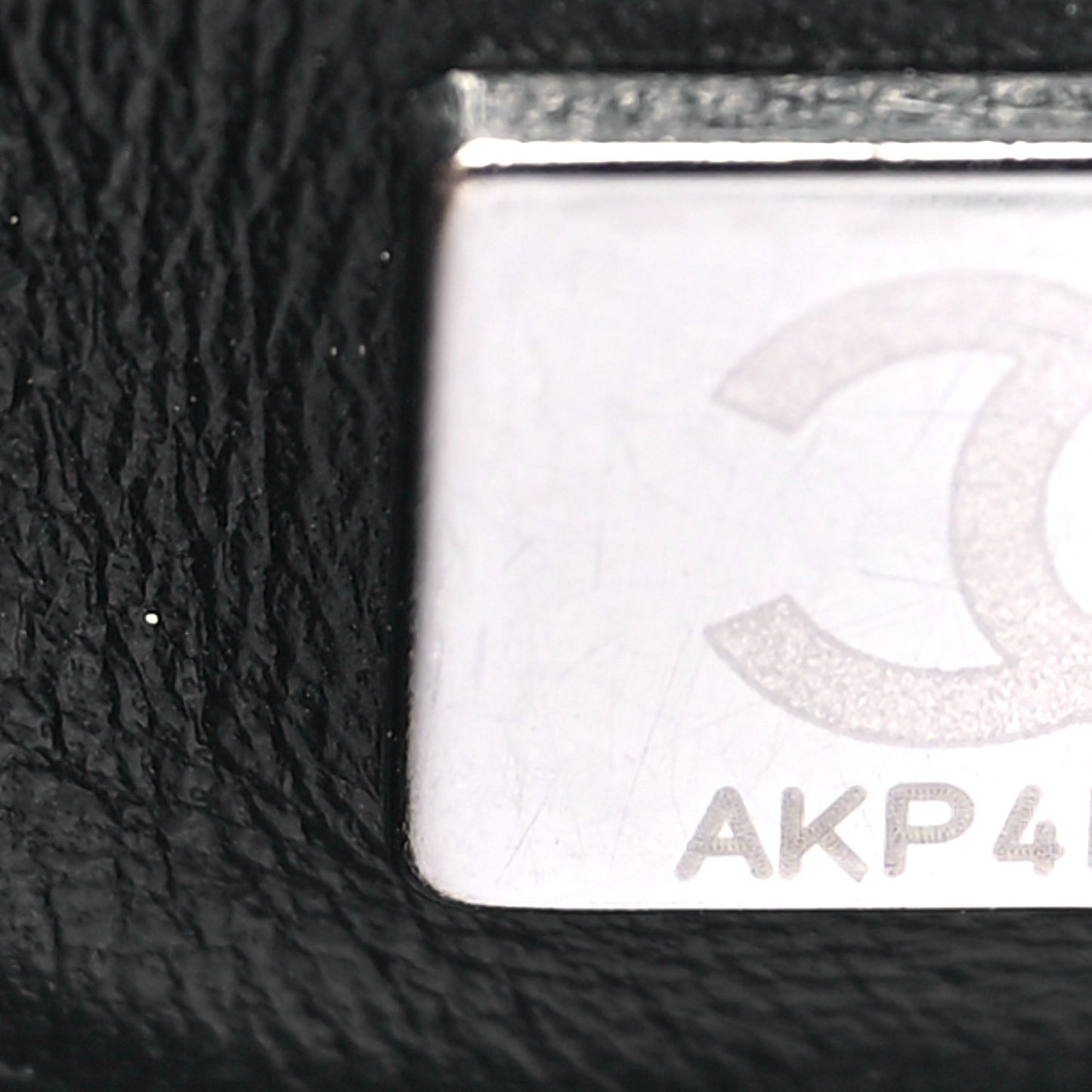 Lambskin Quilted CC Drawstring Bucket Bag Black