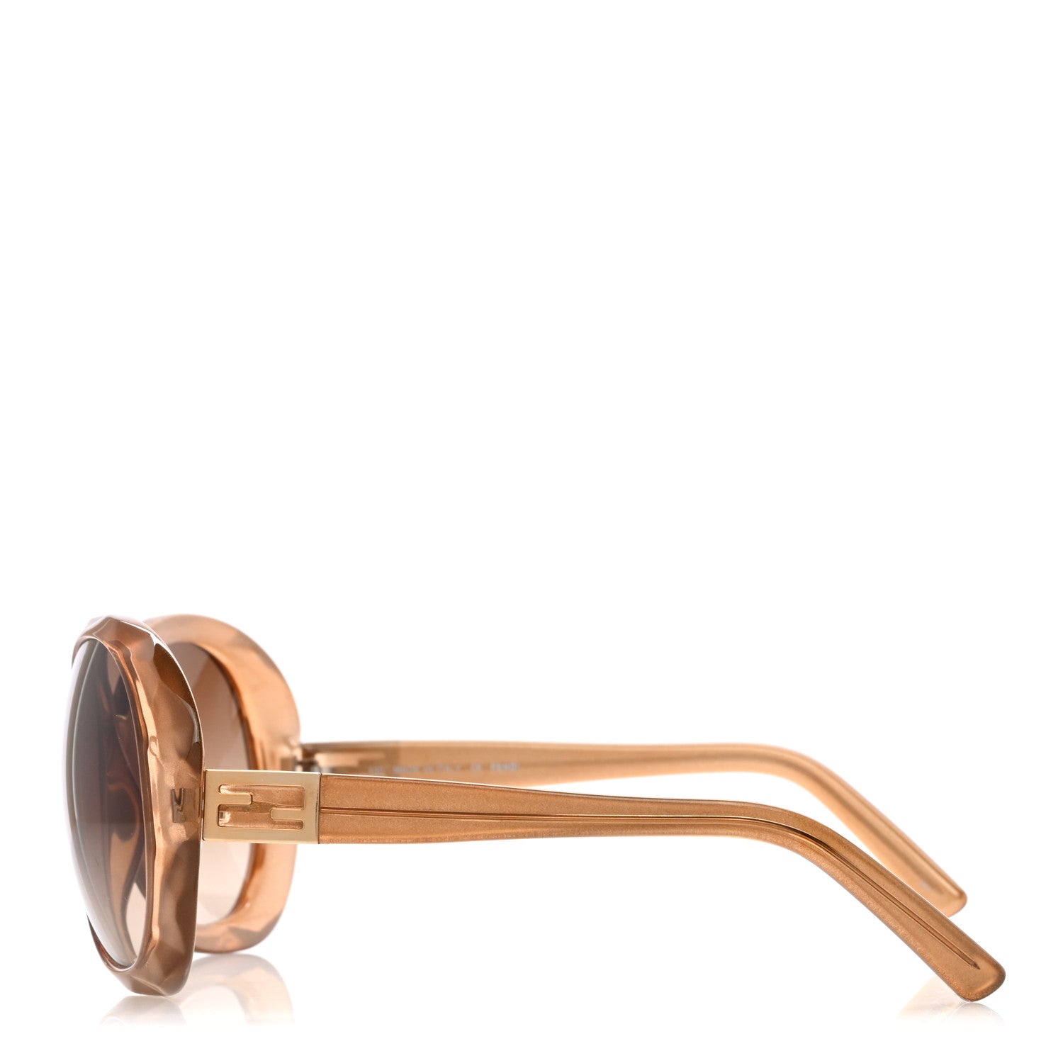 Fendi Acetate Round Sunglasses FS5141 Brown 3 of 7