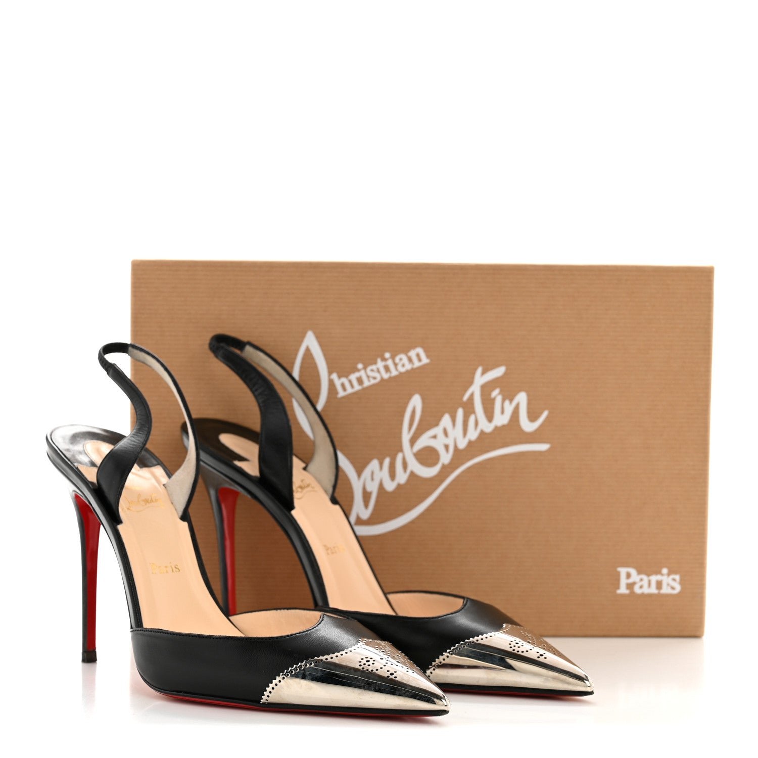Christian Louboutin Calfskin Calamijane 100 Pumps 37 Black 1876733