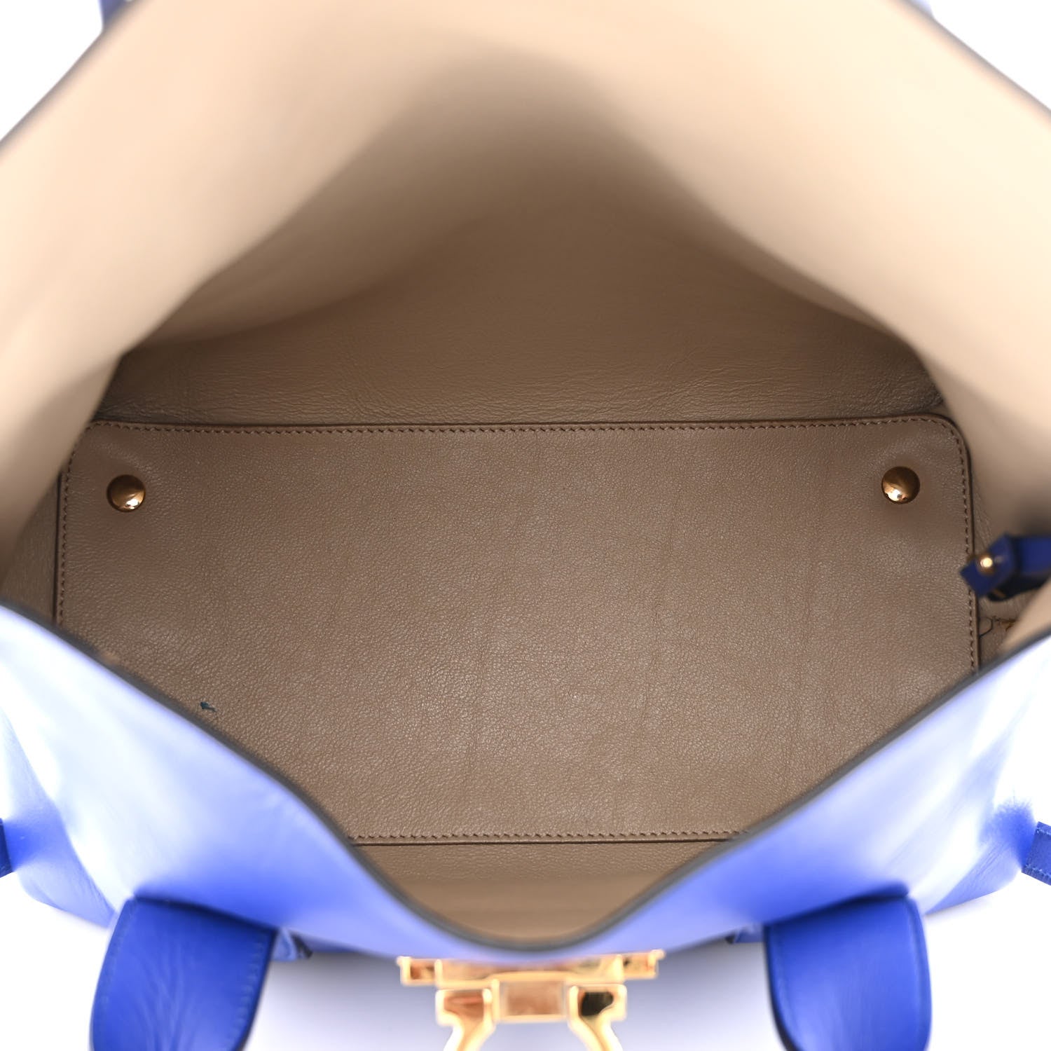 Salvatore Ferragamo Calfskin Sookie Shoulder Bag Blue 6 of 13