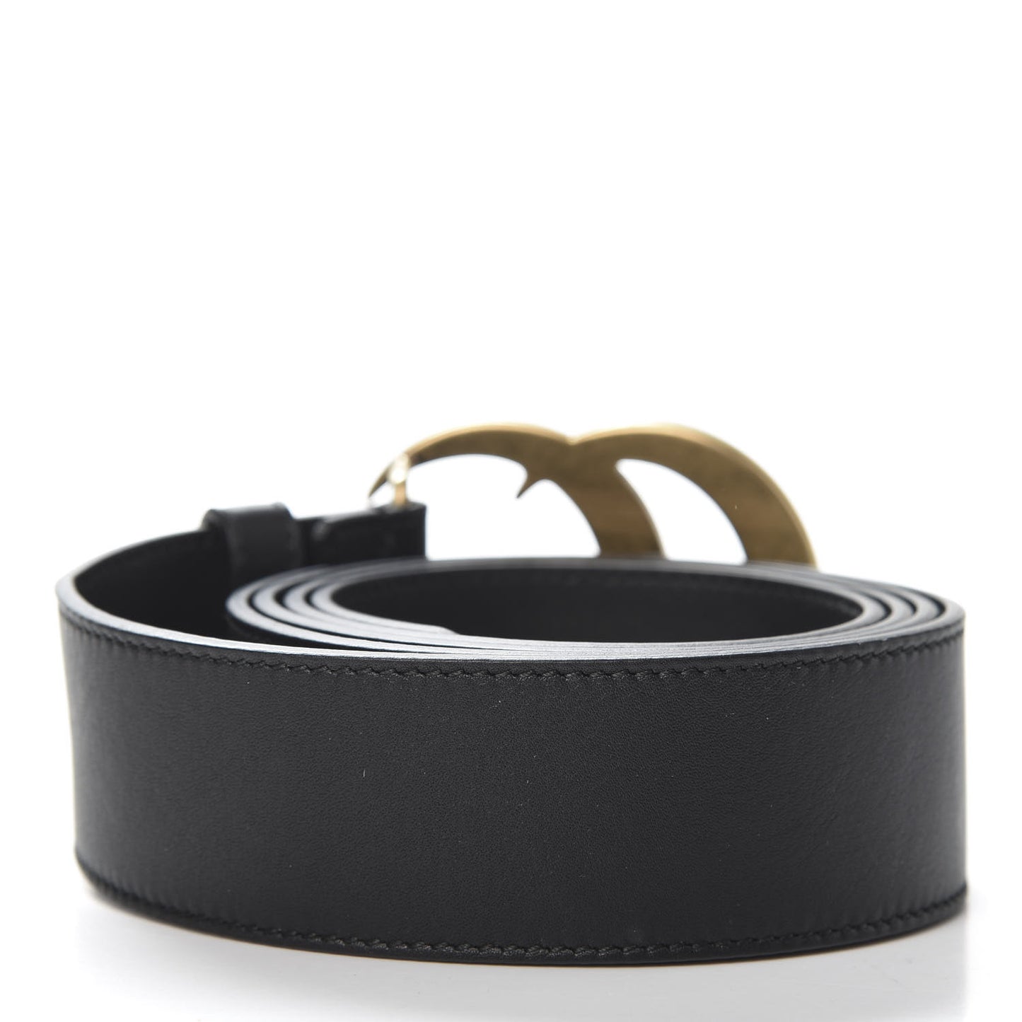 Moon Calfskin Double G 40mm Belt 115 46 Black