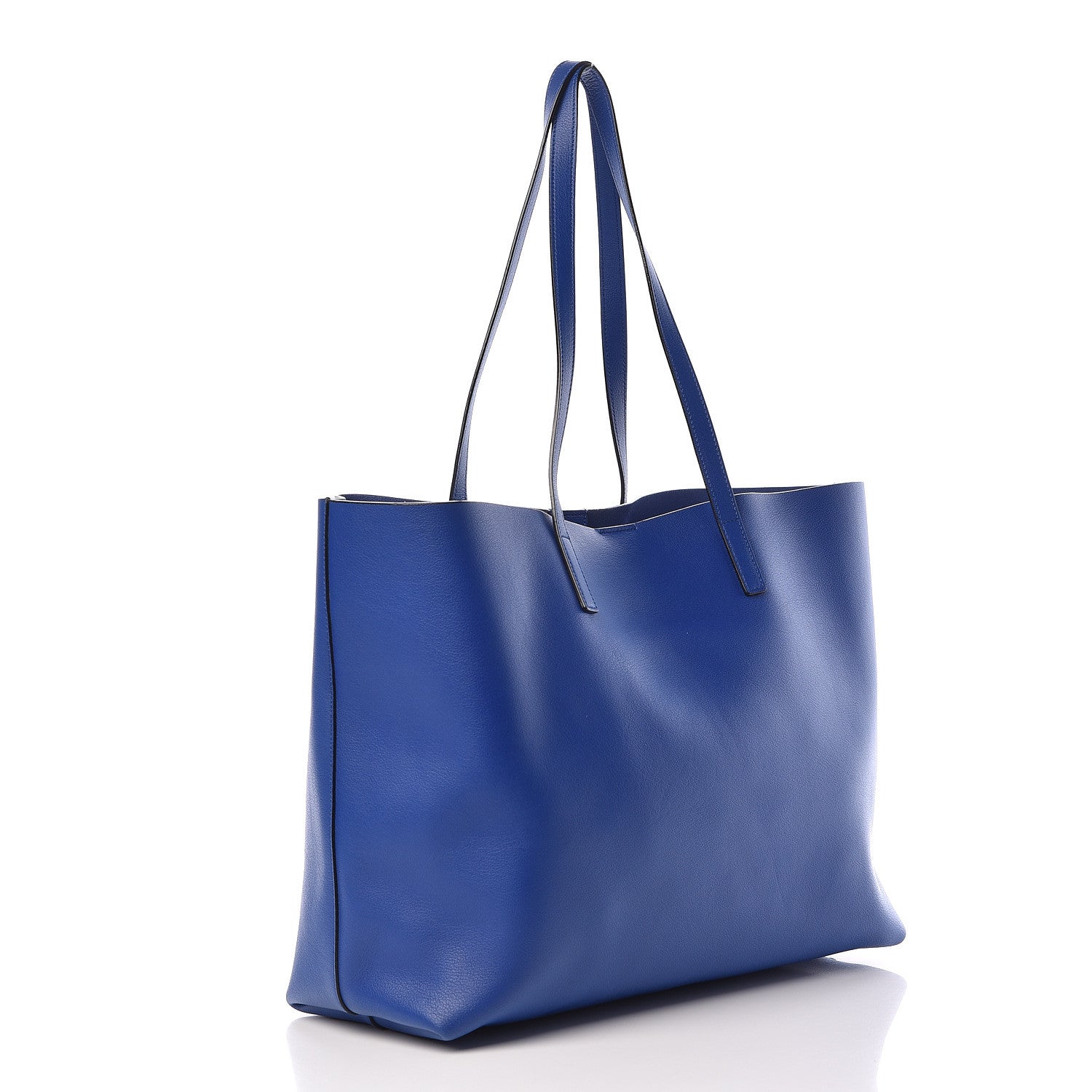 Saint Laurent Calfskin Large Shopping Tote Ultramarine 4 of 11