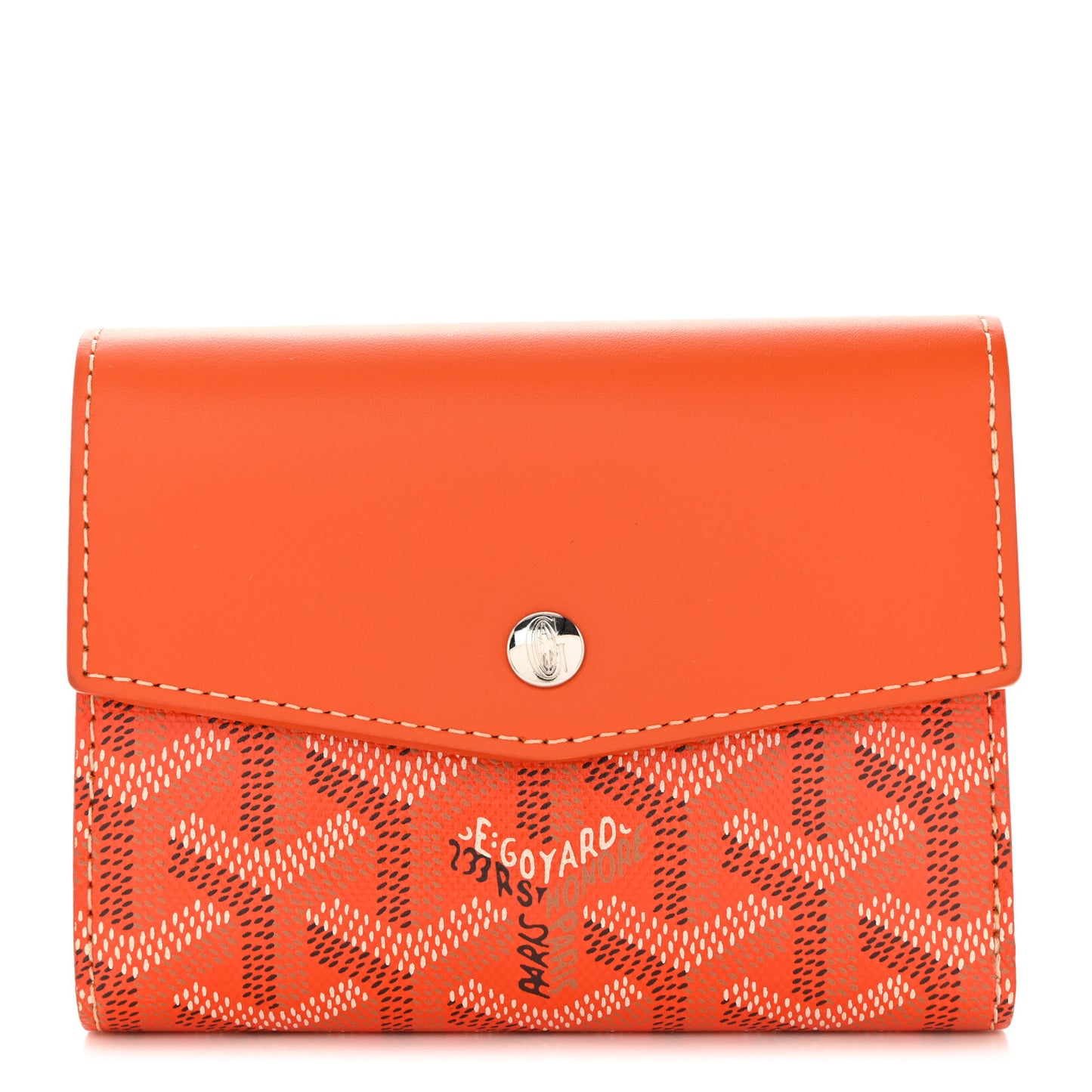 Goyardine Saint-Gabriel Compact Wallet Orange