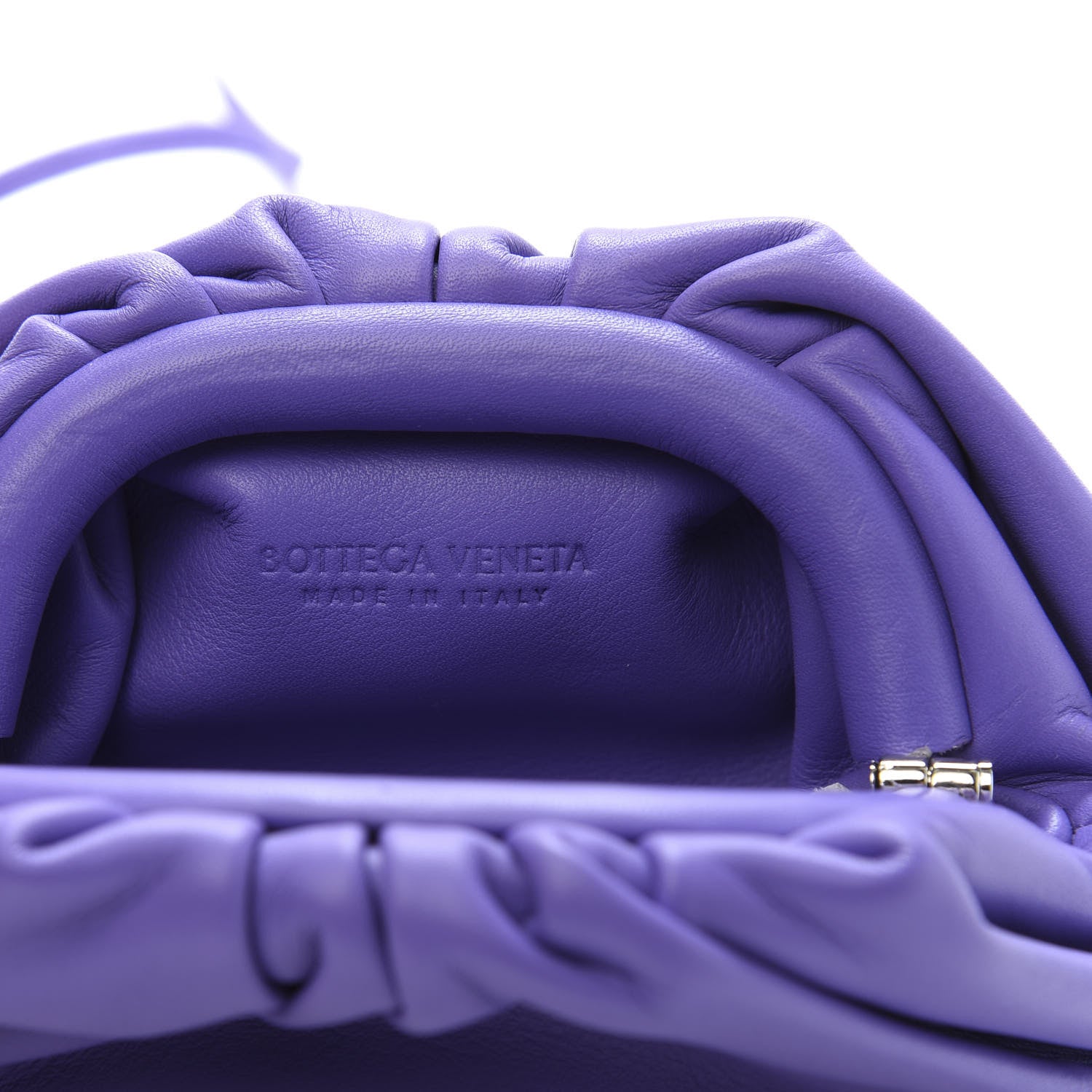 Bottega Veneta Butter Calfskin Coin Purse Purple 6 of 10