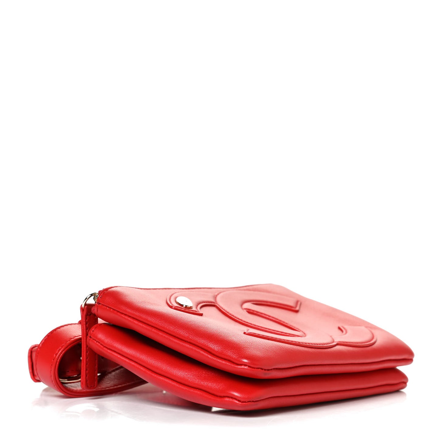 Lambskin CC Mania Waist Belt Bag Red