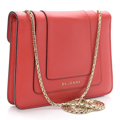 Bulgari Calfskin Serpenti Forever Crossbody Bag Red 4 of 14