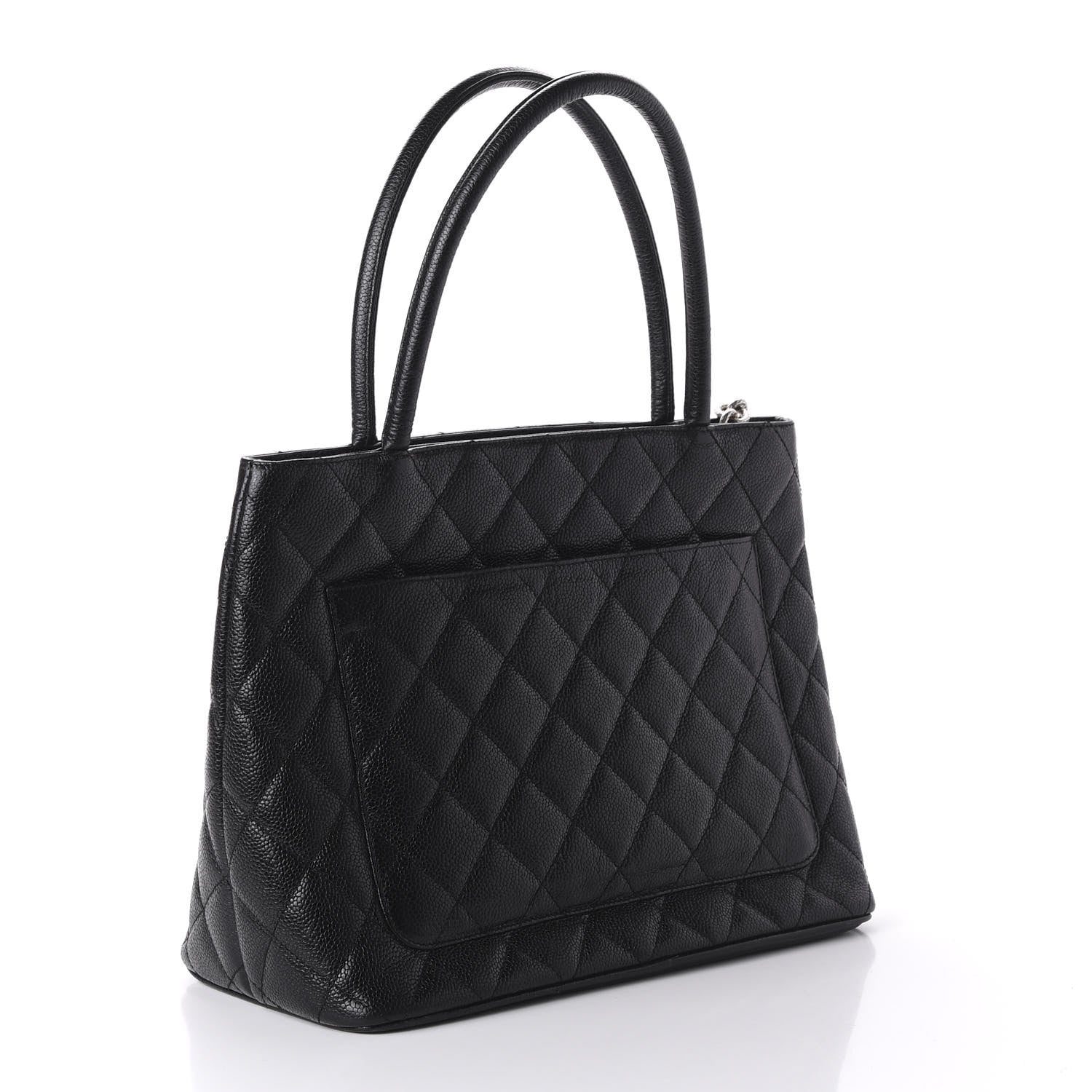 Chanel Caviar Quilted Medallion Tote Black 3 of 10