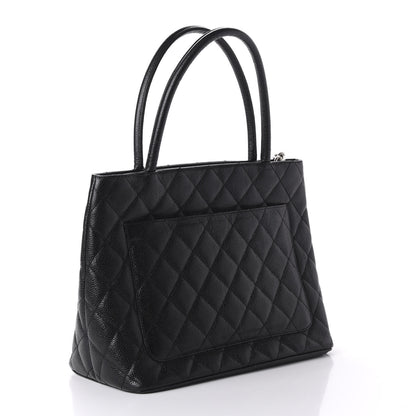 Chanel Caviar Quilted Medallion Tote Black 3 of 10