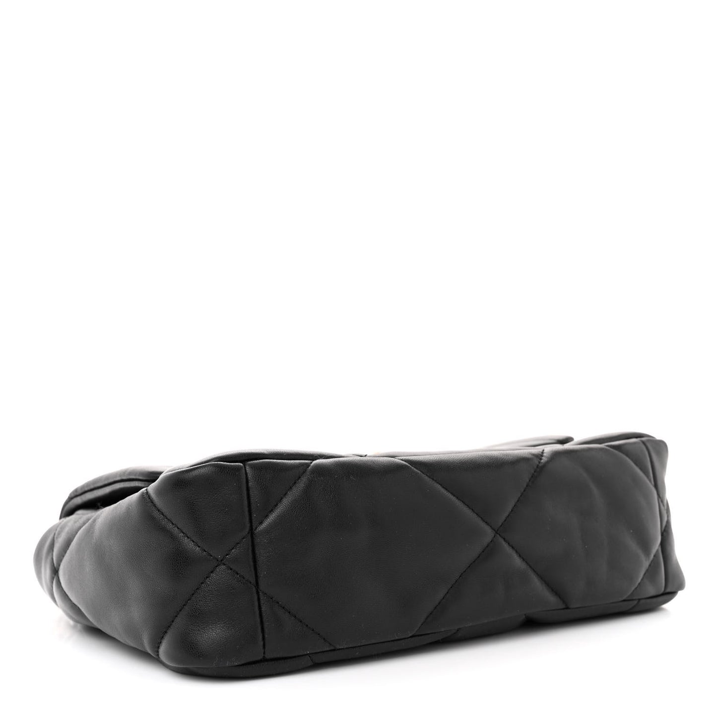 Lambskin Quilted Medium Chanel 19 Flap Black