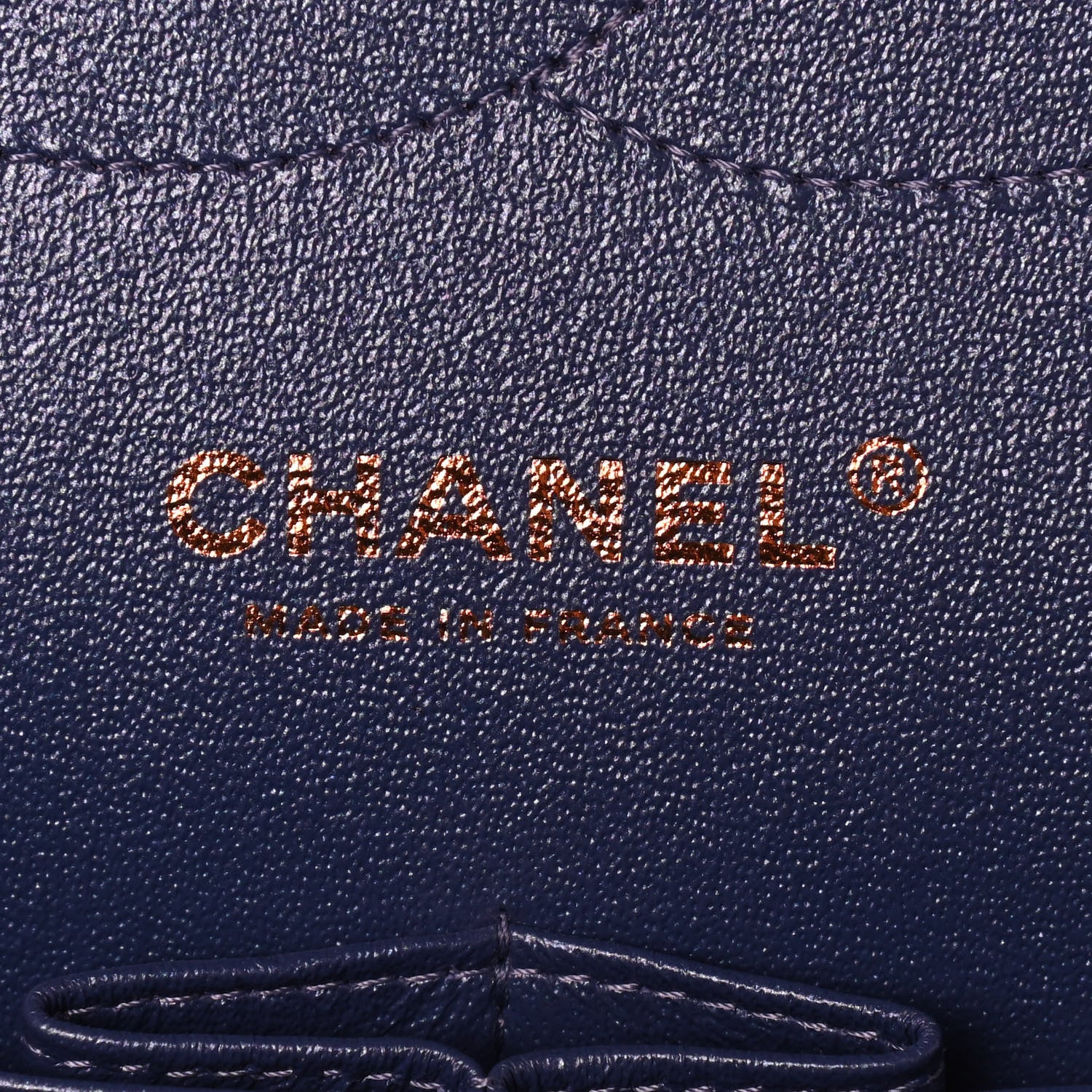 Chanel Iridescent Caviar Quilted Jumbo Double Flap Dark Blue 6 of 9