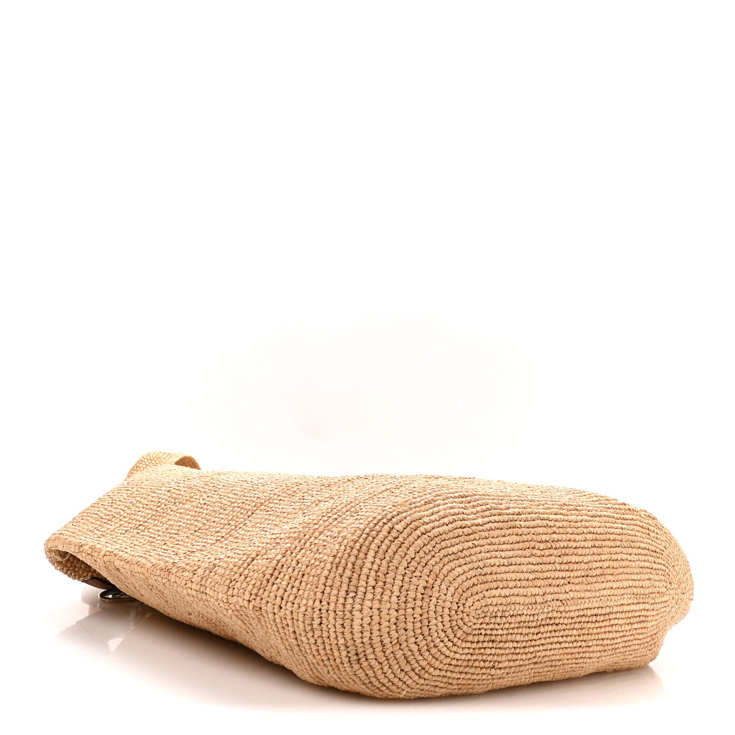 Raffia Paula's Ibiza Large Slit Tote Bag Natural Tan