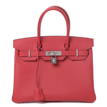 Hermes Epsom Birkin 30 Rouge Casaque 1 of 8