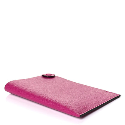 Hermes Epsom Tarmac PM Passport Holder Rose Pourpre 3 of 5