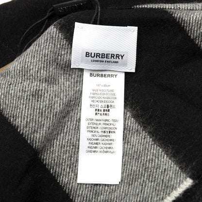 Burberry Cashmere Giant House Check Cape Scarf Black 2 of 2