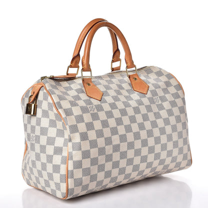 Louis Vuitton Damier Azur Speedy 30 3 of 13