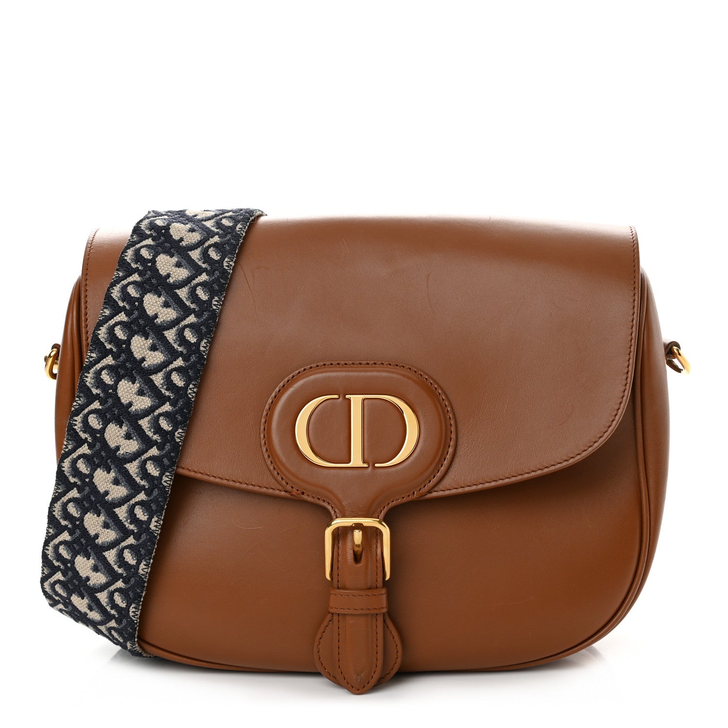 Christian Dior Box Calfskin Large Bobby Flap Dark Tan 1 of 13
