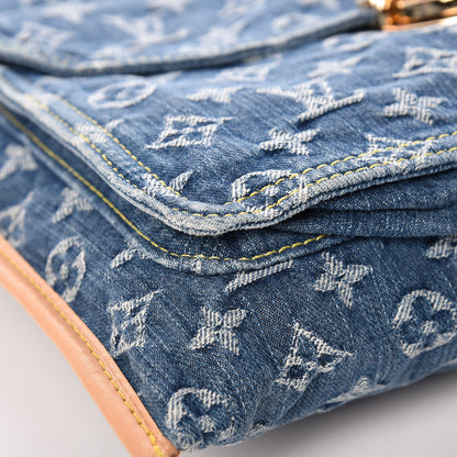 Louis Vuitton Monogram Denim Sac Plat Blue 11 of 11