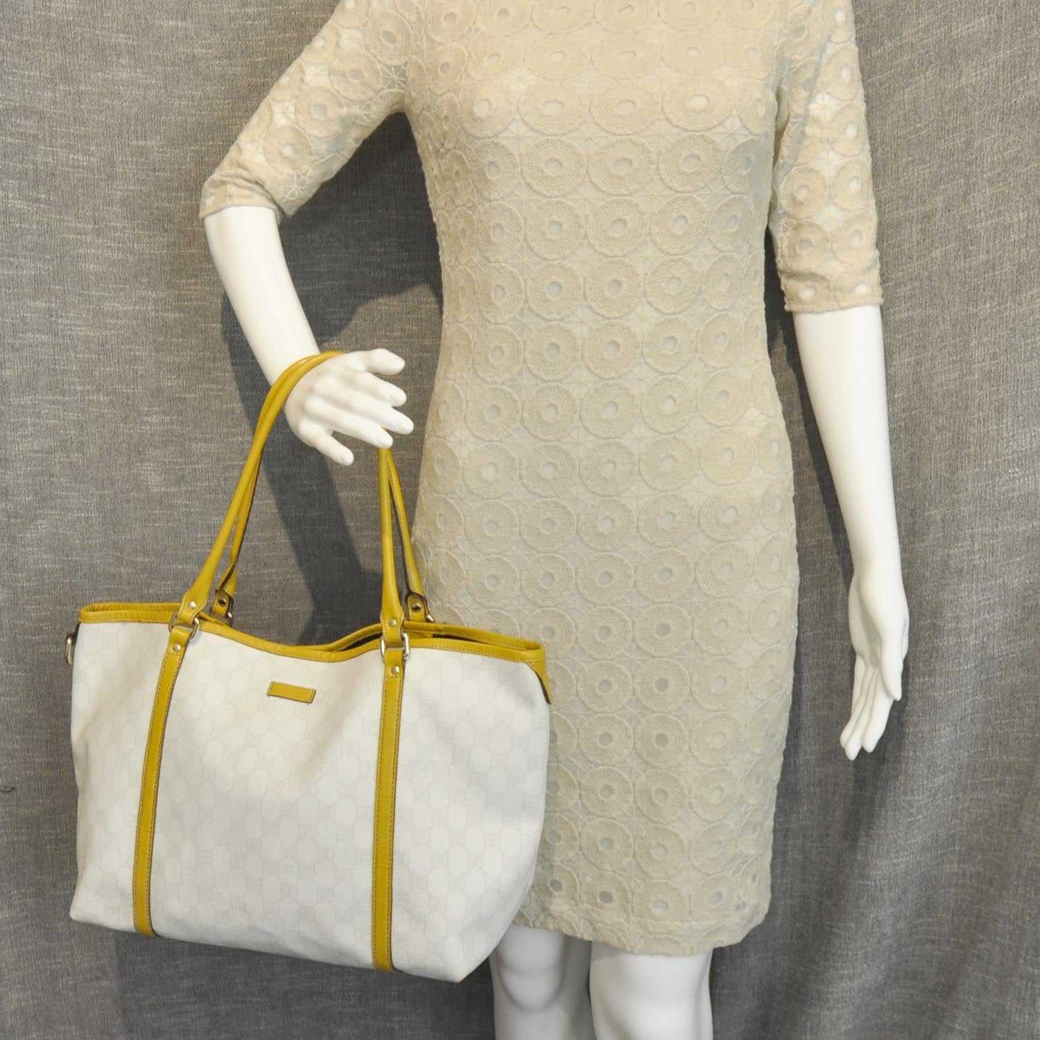 Gucci Monogram Medium Joy Tote Mango 2 of 8
