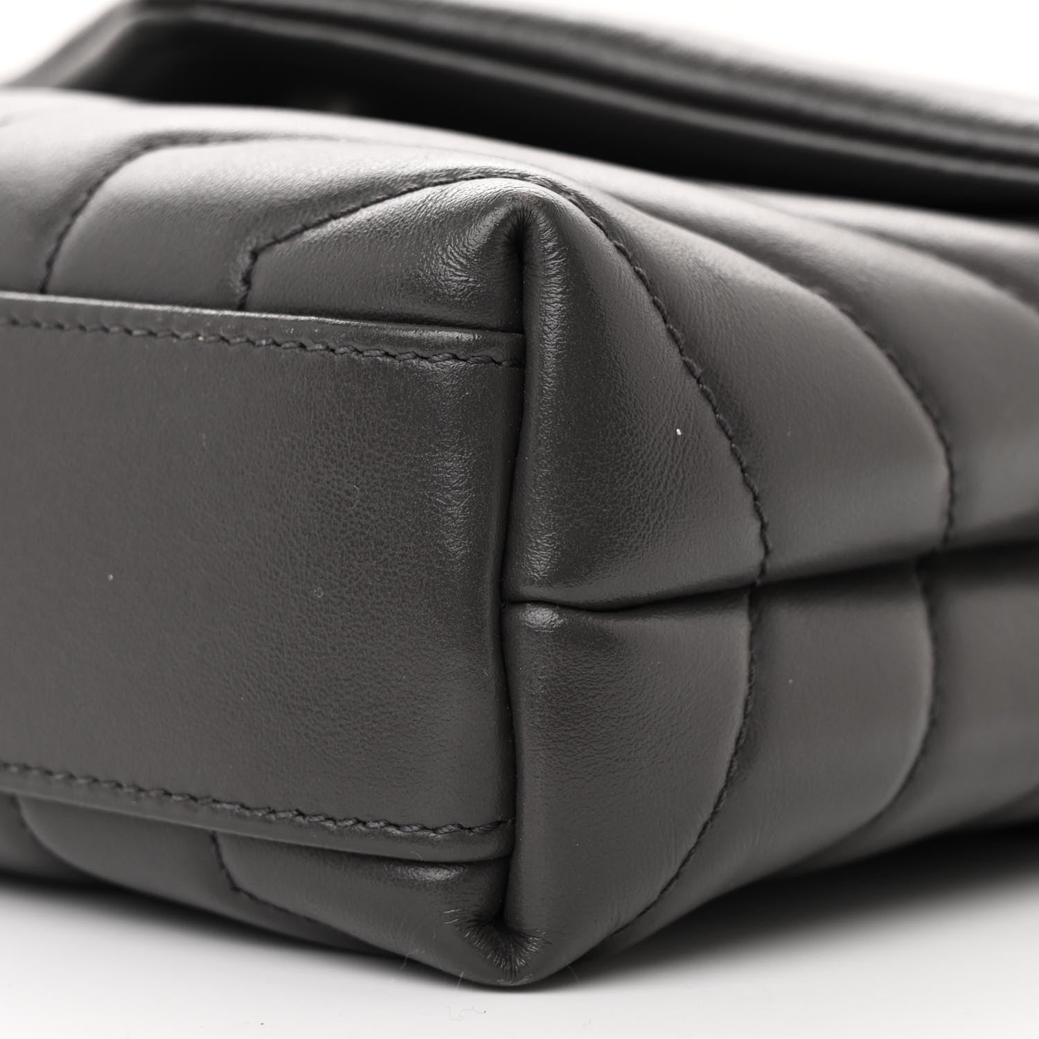 Saint Laurent Calfskin Y Quilted Monogram Toy Loulou Crossbody Bag Earth 11 of 11