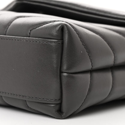 Saint Laurent Calfskin Y Quilted Monogram Toy Loulou Crossbody Bag Earth 11 of 11